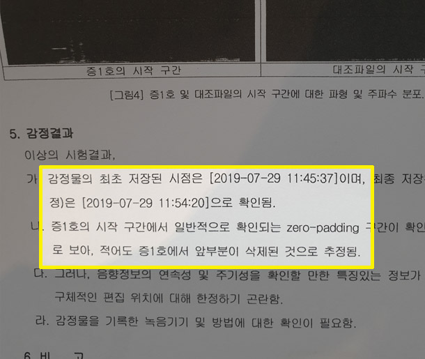 국립과학수사연구원 편집파일 분석자료(파일 구조 및 음향분석) 국립과학수사연구원 편집파일 분석자료(파일 구조 및 음향분석)